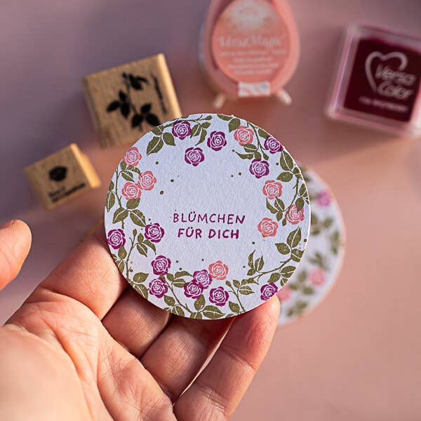 Ministempel Rose 1 - cats on appletrees