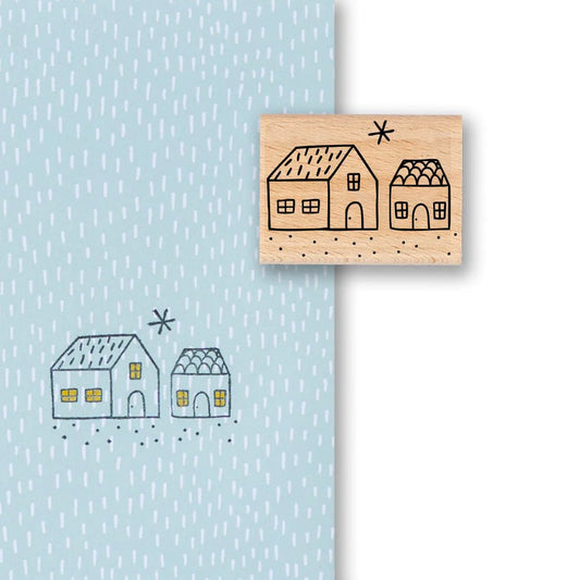 feines Stempel Häuschen