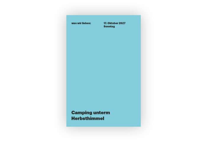 was wir lieben 2027 ein Notizkalender