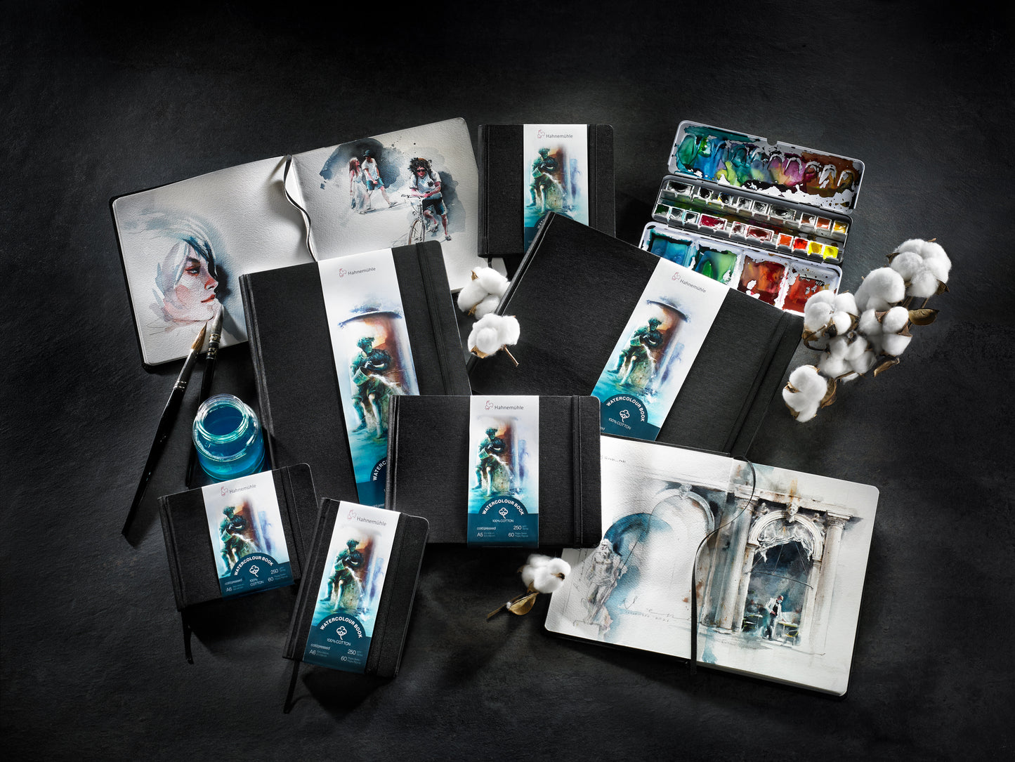 Watercolor Book 100% Cotton - Hahnemühle verschiedene Größen